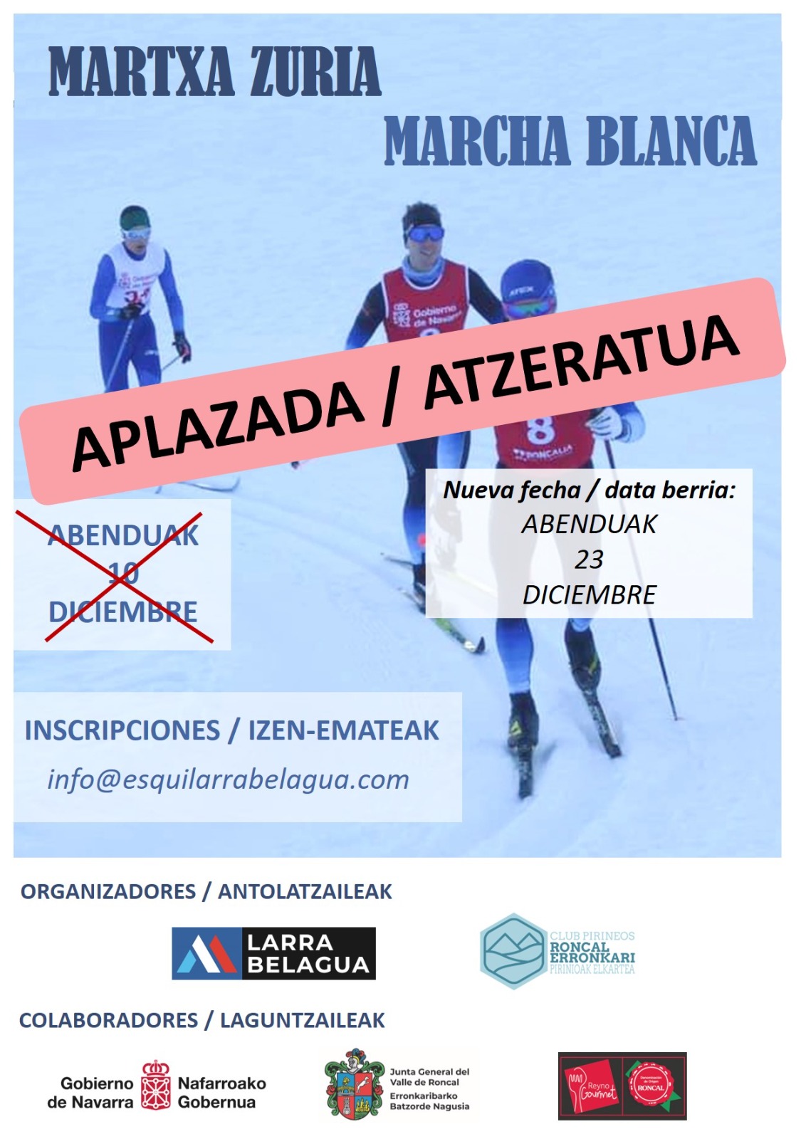 Marcha Blanca. SUSPENDIDA